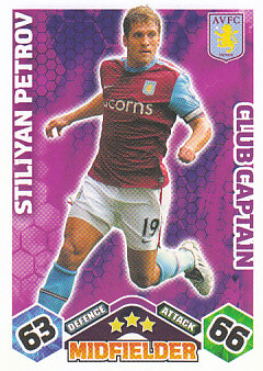 Stiliyan Petrov Aston Villa 2009/10 Topps Match Attax Club Captain #EX90